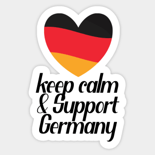 Keep Calm And Support Germany Sticker